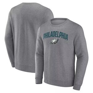 NFL Philadelphia Eagles CSA Crewneck Embroidered Sweatshirt Gray New Mens XL